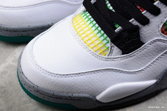 Lucid Retro AQ9129-100 Jordan Rasta Green 4 AQ9129-100 1128